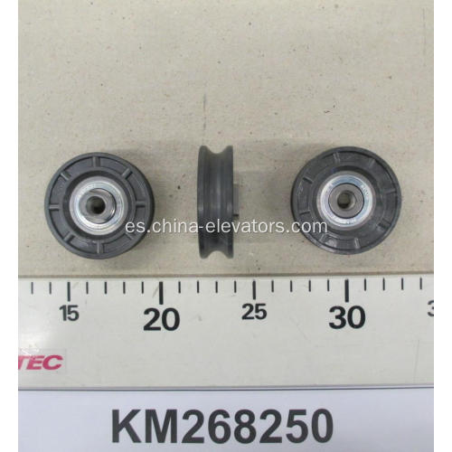 KM268250 56 mm Roller de colgilla de puerta Selcom para ascensores Kone